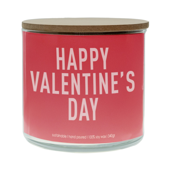 Saint Valentine Scented Candle HAPPY VALENTINE'S DAY