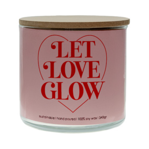 Saint Valentine Scented Candle LET LOVE GLOW