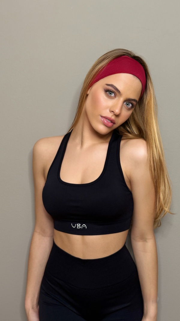Fitness Set Αθλητικό Ψηλόμεσο Κολάν Και Μπουστάκι Με Χιαστή Τιράντες Μαύρο - Image 2
