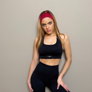 Fitness Set Αθλητικό Ψηλόμεσο Κολάν Και Μπουστάκι Με Χιαστή Τιράντες Μαύρο